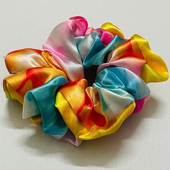 Accessories - Satin multi color scrunchie